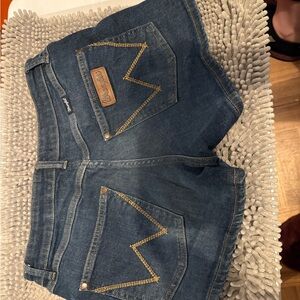 Wrangler Women's Dark Blue Jean Shorts